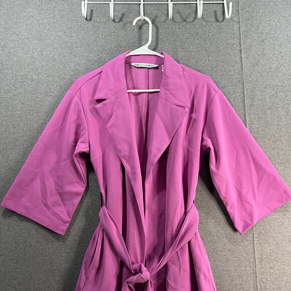 Girl With Curves 3/4-Sleeve Wrap Cost with Tie Wa Padiant Orchid Size XXSP - Picture 4 of 10